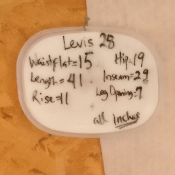 Levi 501Premium Original Fit Straight Leg Jean Button Fly HighRise 28,100%Cotton - Picture 10 of 14